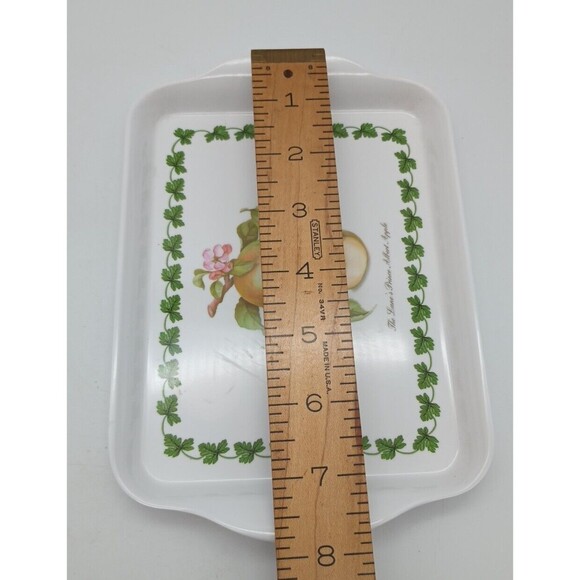 Portmeirion Botanical Tray The Lane's Prince Albert Apple Melamine Minor Damage - Picture 6 of 8